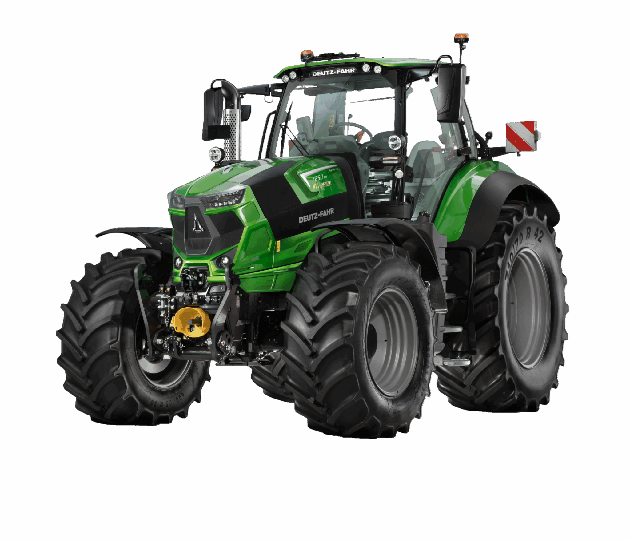 Deutz-Fahr 7250 TTV Java Green Warrior er kendt for sin smidighed, funktionalitet og komfort. Denne model er designet til lange arbejdsdage, hvor effektivitet og førerkomfort går hånd i hånd.